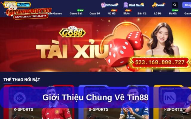 Tin88 là nhà cái uy tín hàng đầu tại Việt Nam